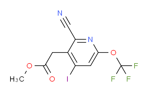 Methyl 2-cyano-4-iodo-6-(trifluoromethoxy)pyridine-3-acetate