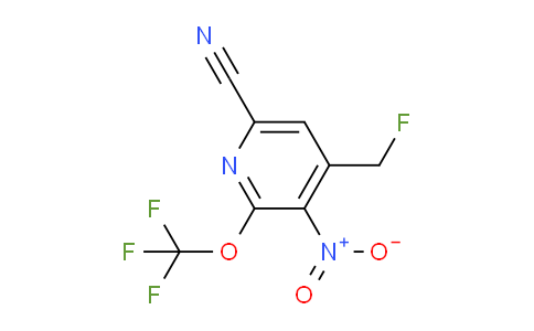 6-Cyano-4-(fluoromethyl)-3-nitro-2-(trifluoromethoxy)pyridine