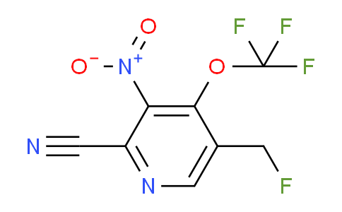 2-Cyano-5-(fluoromethyl)-3-nitro-4-(trifluoromethoxy)pyridine