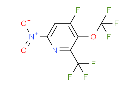 4-Fluoro-6-nitro-3-(trifluoromethoxy)-2-(trifluoromethyl)pyridine