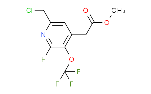 Methyl 6-(chloromethyl)-2-fluoro-3-(trifluoromethoxy)pyridine-4-acetate