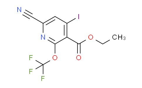 Ethyl 6-cyano-4-iodo-2-(trifluoromethoxy)pyridine-3-carboxylate