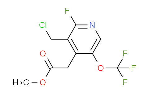 Methyl 3-(chloromethyl)-2-fluoro-5-(trifluoromethoxy)pyridine-4-acetate