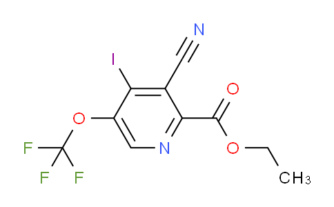 Ethyl 3-cyano-4-iodo-5-(trifluoromethoxy)pyridine-2-carboxylate