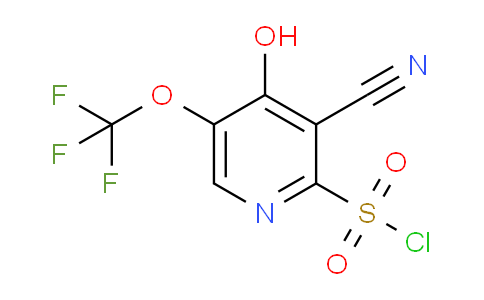 3-Cyano-4-hydroxy-5-(trifluoromethoxy)pyridine-2-sulfonyl chloride