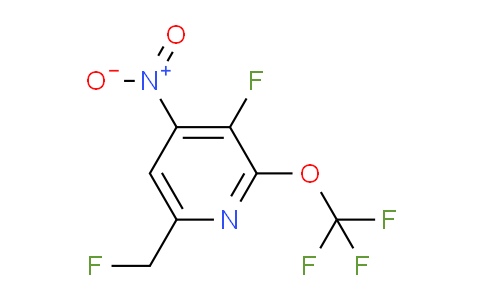 3-Fluoro-6-(fluoromethyl)-4-nitro-2-(trifluoromethoxy)pyridine