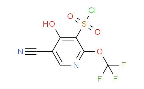 5-Cyano-4-hydroxy-2-(trifluoromethoxy)pyridine-3-sulfonyl chloride