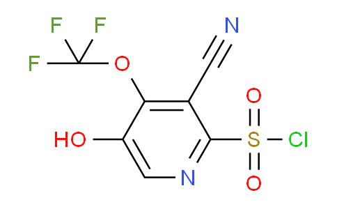 3-Cyano-5-hydroxy-4-(trifluoromethoxy)pyridine-2-sulfonyl chloride
