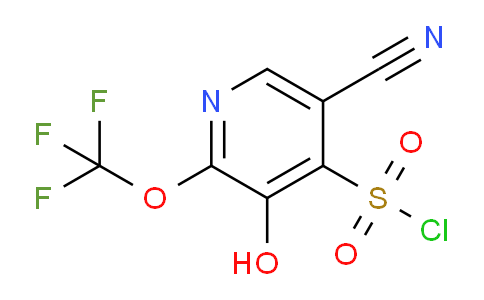 5-Cyano-3-hydroxy-2-(trifluoromethoxy)pyridine-4-sulfonyl chloride