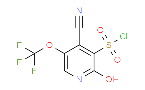 4-Cyano-2-hydroxy-5-(trifluoromethoxy)pyridine-3-sulfonyl chloride