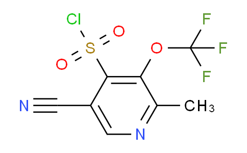 5-Cyano-2-methyl-3-(trifluoromethoxy)pyridine-4-sulfonyl chloride