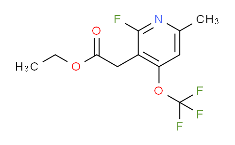 Ethyl 2-fluoro-6-methyl-4-(trifluoromethoxy)pyridine-3-acetate