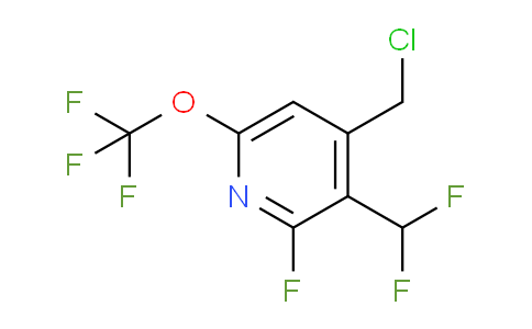 4-(Chloromethyl)-3-(difluoromethyl)-2-fluoro-6-(trifluoromethoxy)pyridine