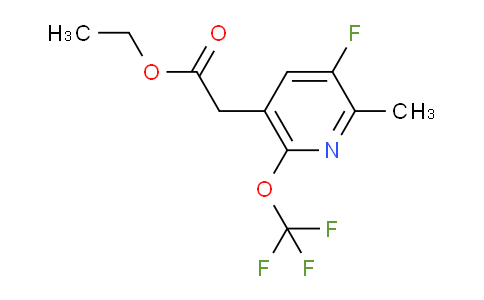 Ethyl 3-fluoro-2-methyl-6-(trifluoromethoxy)pyridine-5-acetate