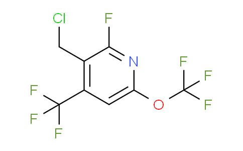 3-(Chloromethyl)-2-fluoro-6-(trifluoromethoxy)-4-(trifluoromethyl)pyridine