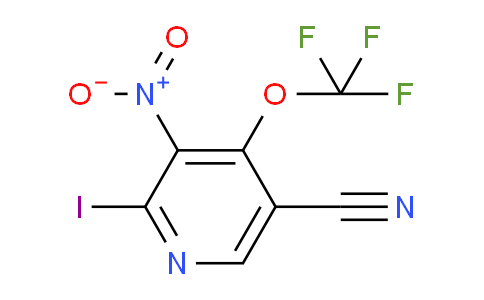 5-Cyano-2-iodo-3-nitro-4-(trifluoromethoxy)pyridine