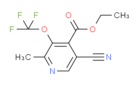Ethyl 5-cyano-2-methyl-3-(trifluoromethoxy)pyridine-4-carboxylate