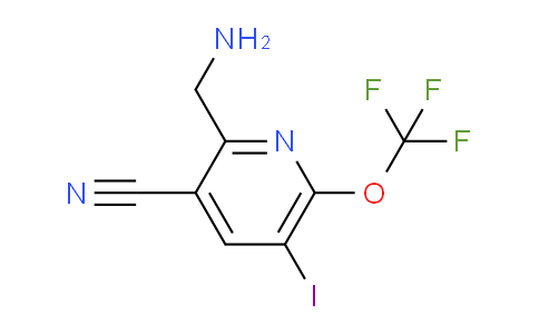 2-(Aminomethyl)-3-cyano-5-iodo-6-(trifluoromethoxy)pyridine