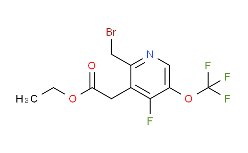 Ethyl 2-(bromomethyl)-4-fluoro-5-(trifluoromethoxy)pyridine-3-acetate