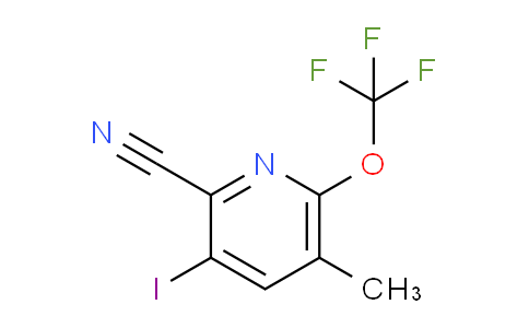 2-Cyano-3-iodo-5-methyl-6-(trifluoromethoxy)pyridine