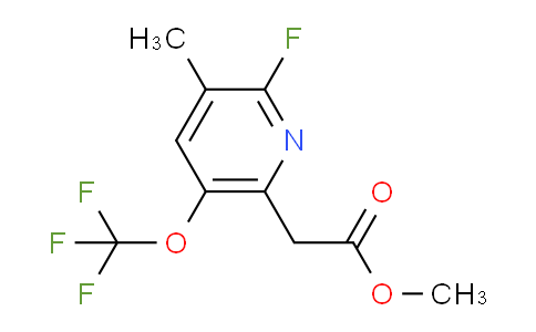 Methyl 2-fluoro-3-methyl-5-(trifluoromethoxy)pyridine-6-acetate