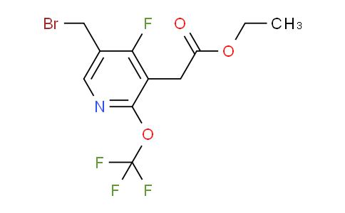Ethyl 5-(bromomethyl)-4-fluoro-2-(trifluoromethoxy)pyridine-3-acetate