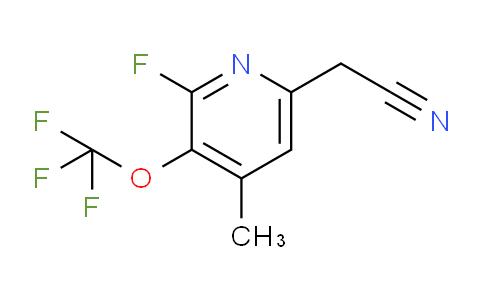 2-Fluoro-4-methyl-3-(trifluoromethoxy)pyridine-6-acetonitrile