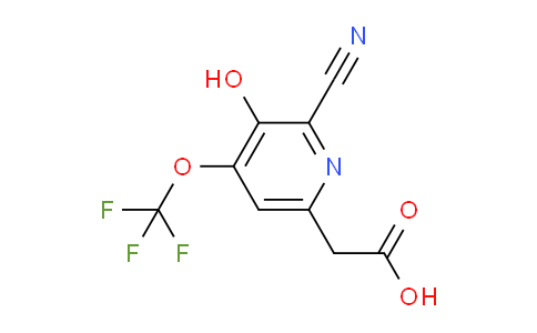 2-Cyano-3-hydroxy-4-(trifluoromethoxy)pyridine-6-acetic acid