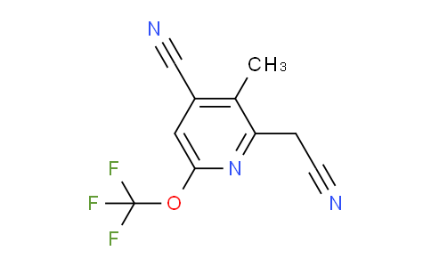 4-Cyano-3-methyl-6-(trifluoromethoxy)pyridine-2-acetonitrile