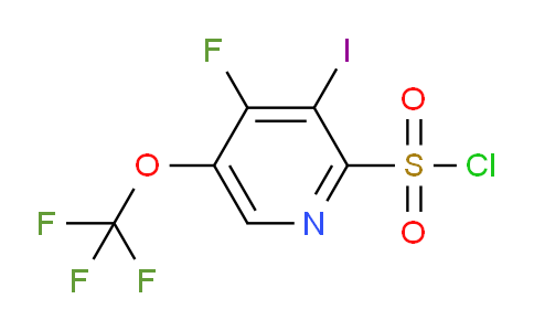 4-Fluoro-3-iodo-5-(trifluoromethoxy)pyridine-2-sulfonyl chloride