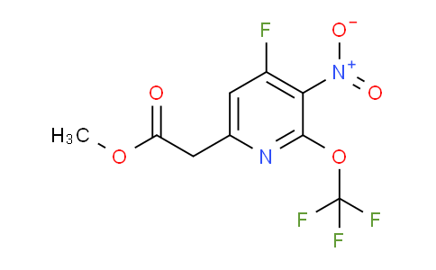 Methyl 4-fluoro-3-nitro-2-(trifluoromethoxy)pyridine-6-acetate