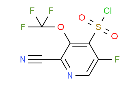 2-Cyano-5-fluoro-3-(trifluoromethoxy)pyridine-4-sulfonyl chloride