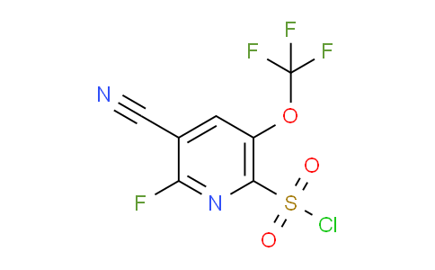 3-Cyano-2-fluoro-5-(trifluoromethoxy)pyridine-6-sulfonyl chloride