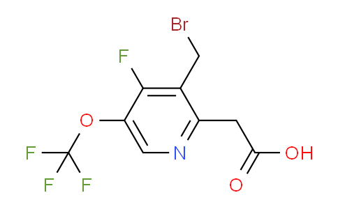 3-(Bromomethyl)-4-fluoro-5-(trifluoromethoxy)pyridine-2-acetic acid