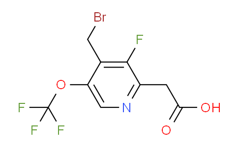AM170930 | 1804308-06-2 | 4-(Bromomethyl)-3-fluoro-5-(trifluoromethoxy)pyridine-2-acetic acid
