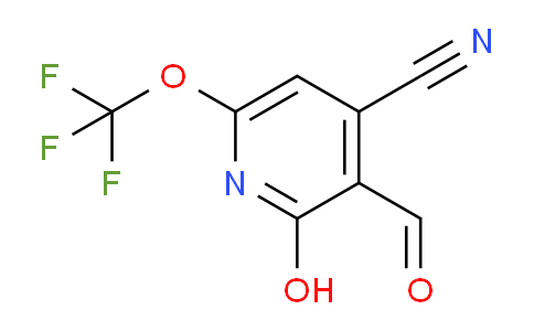 4-Cyano-2-hydroxy-6-(trifluoromethoxy)pyridine-3-carboxaldehyde