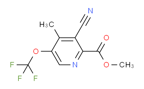 Methyl 3-cyano-4-methyl-5-(trifluoromethoxy)pyridine-2-carboxylate
