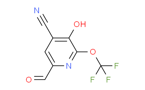 4-Cyano-3-hydroxy-2-(trifluoromethoxy)pyridine-6-carboxaldehyde