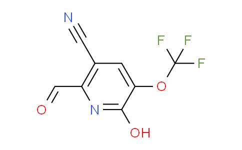 5-Cyano-2-hydroxy-3-(trifluoromethoxy)pyridine-6-carboxaldehyde