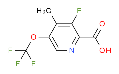 AM170985 | 1804324-45-5 | 3-Fluoro-4-methyl-5-(trifluoromethoxy)pyridine-2-carboxylic acid