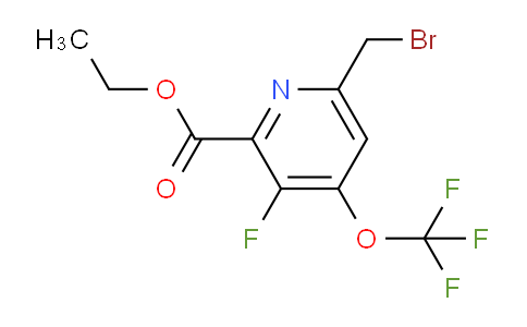 Ethyl 6-(bromomethyl)-3-fluoro-4-(trifluoromethoxy)pyridine-2-carboxylate