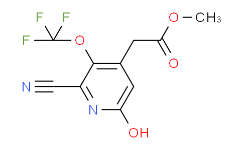 Methyl 2-cyano-6-hydroxy-3-(trifluoromethoxy)pyridine-4-acetate