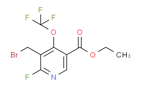 Ethyl 3-(bromomethyl)-2-fluoro-4-(trifluoromethoxy)pyridine-5-carboxylate