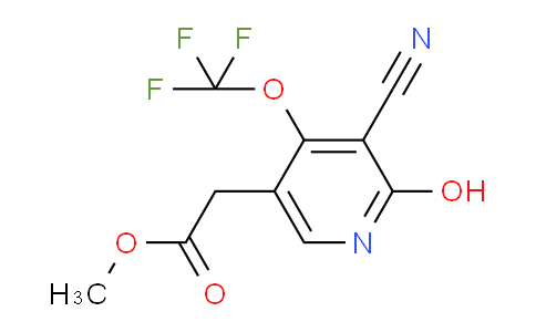 Methyl 3-cyano-2-hydroxy-4-(trifluoromethoxy)pyridine-5-acetate