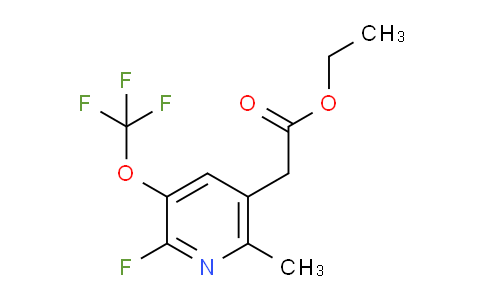 Ethyl 2-fluoro-6-methyl-3-(trifluoromethoxy)pyridine-5-acetate