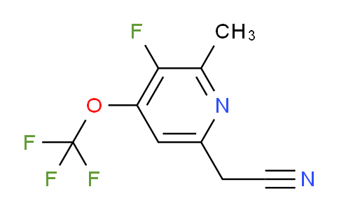 AM171091 | 1804309-86-1 | 3-Fluoro-2-methyl-4-(trifluoromethoxy)pyridine-6-acetonitrile