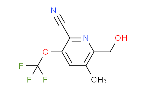 2-Cyano-5-methyl-3-(trifluoromethoxy)pyridine-6-methanol