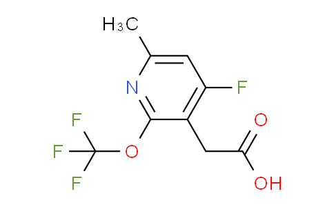 4-Fluoro-6-methyl-2-(trifluoromethoxy)pyridine-3-acetic acid