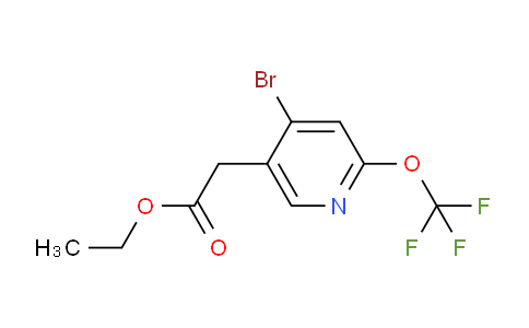 Ethyl 4-bromo-2-(trifluoromethoxy)pyridine-5-acetate