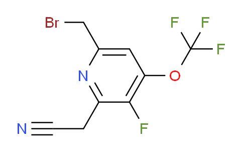 AM171173 | 1803941-80-1 | 6-(Bromomethyl)-3-fluoro-4-(trifluoromethoxy)pyridine-2-acetonitrile